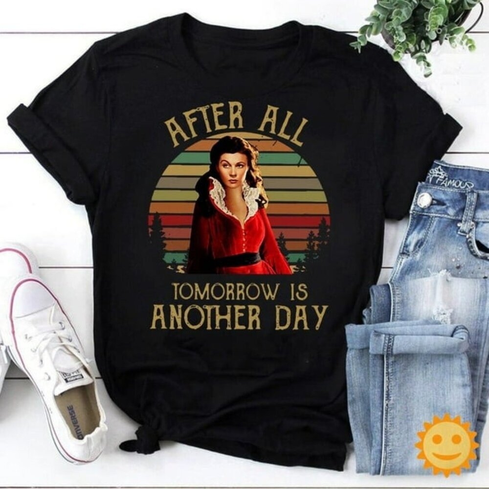 Scarlett OHara Gone With The Wind Movie Quote Shirt Retro Classic Film Tee 05
